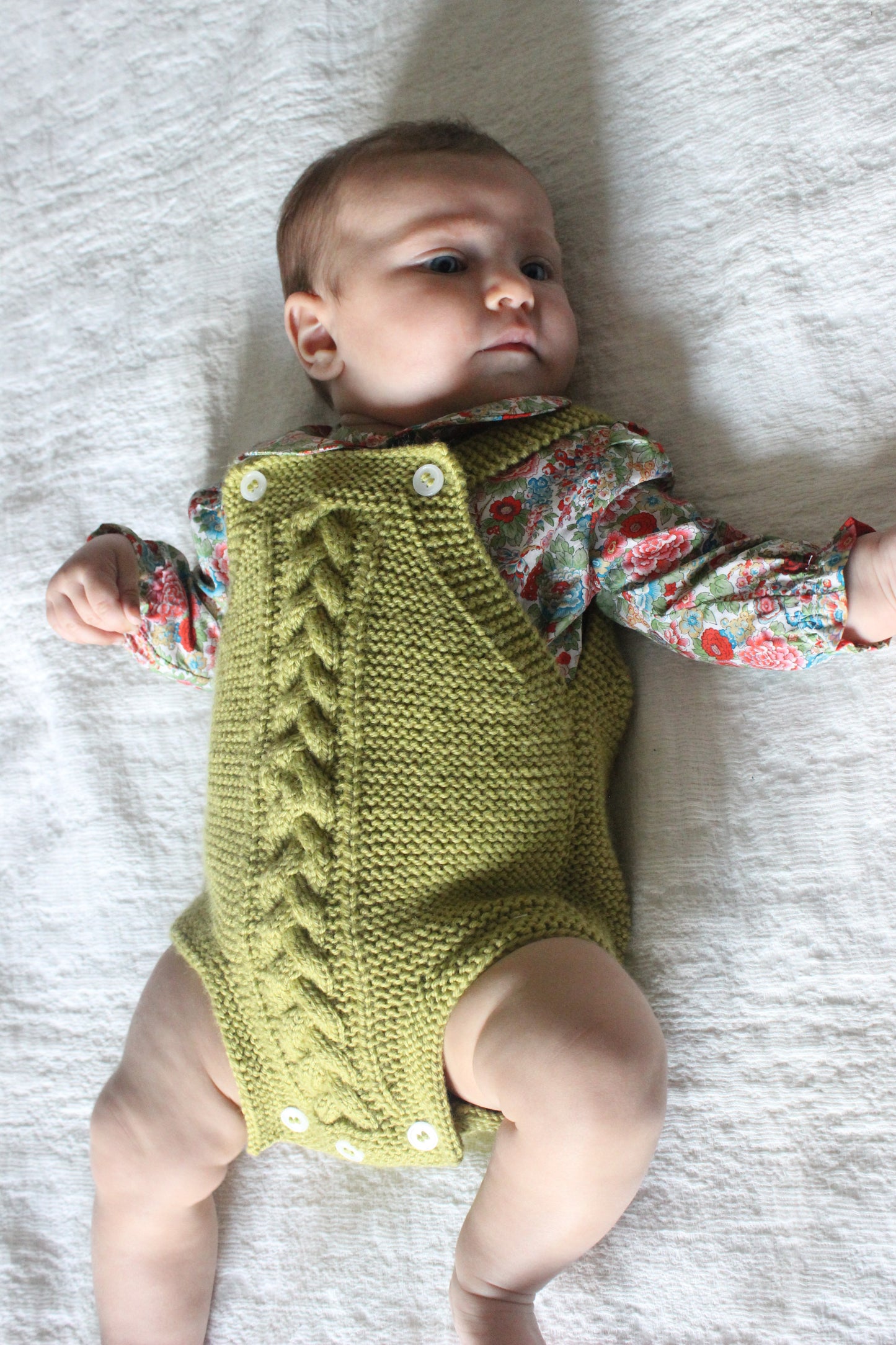 Salopette in lana verde